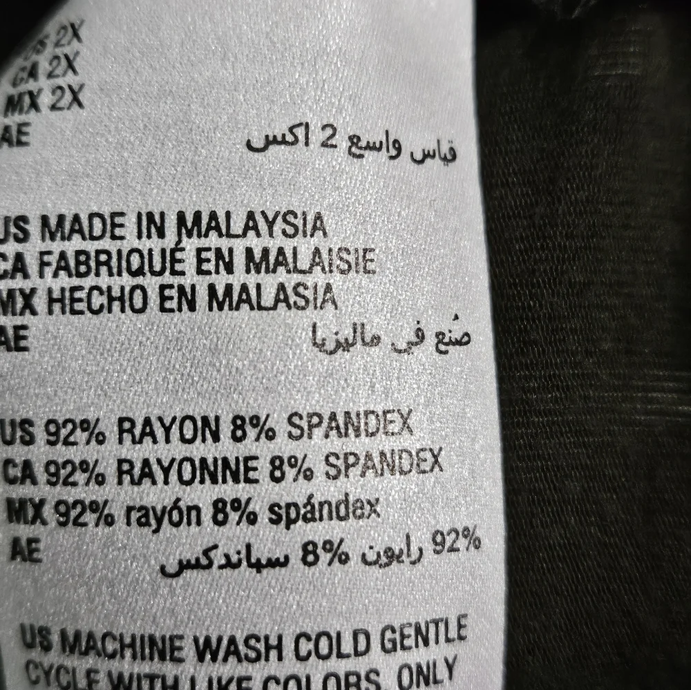 Style  & Co. Green 2X 3/4 sleeve dress - Picture 3 of 4